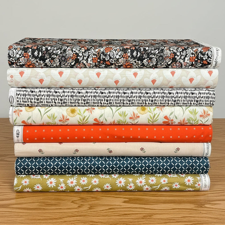 Wildflowers Curated Art Gallery Fabrics Bundle Poplin 8pc Bundle
