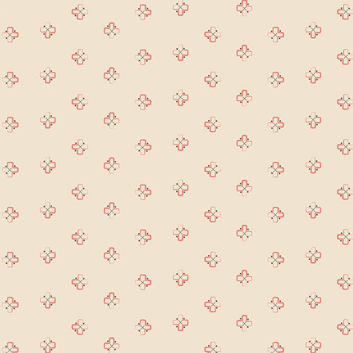 Small floral pattern on a beige background