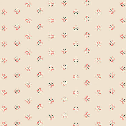 Small floral pattern on a beige background