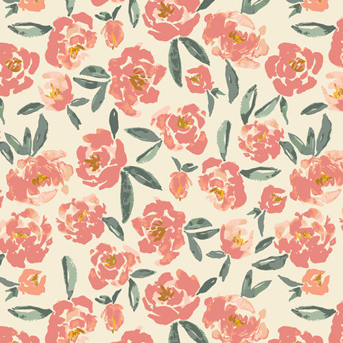 Fields of Silene Interlock Knit Fabric — Art Gallery Fabrics | 95% Cotton 5% Spandex | By the Half Yard