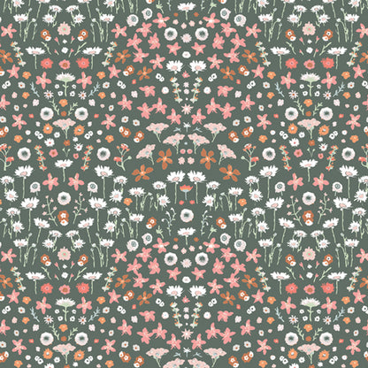 Painted Field Tangerine Poplin