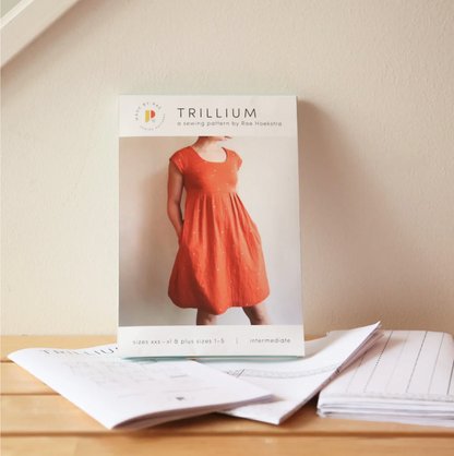 Patrón de papel para vestido y blusa Trillium: tallas XXS, XS, S, M, L, XL y grandes del 1 al 5 (anteriormente, vestido y blusa washi)
