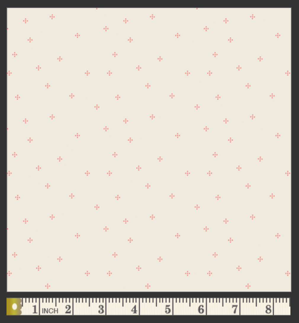 Cross-Stitching Rose Poplin - OEKO-TEX Certified 44/45" Wide by the Half Yard