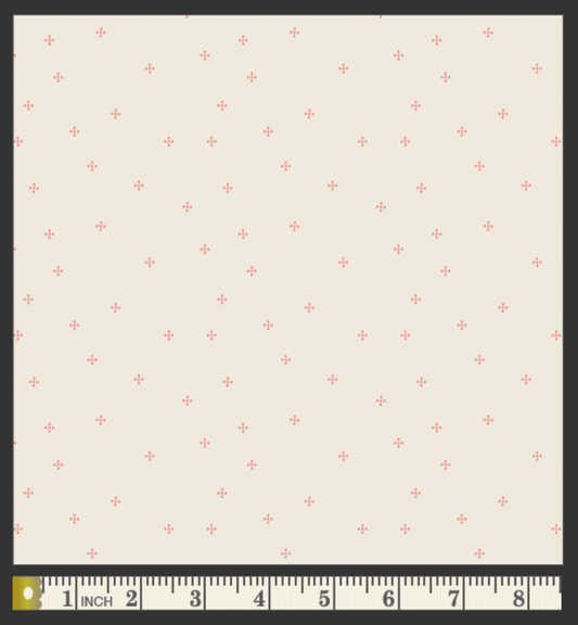 Cross-Stitching Rose Poplin - OEKO-TEX Certified 44/45" Wide by the Half Yard