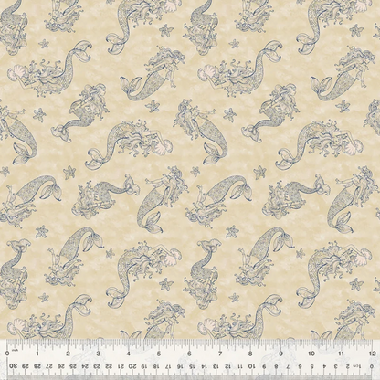 Shell Sea Sirens Cotton Fabric by Whistler Studios | Art Gallery Fabrics