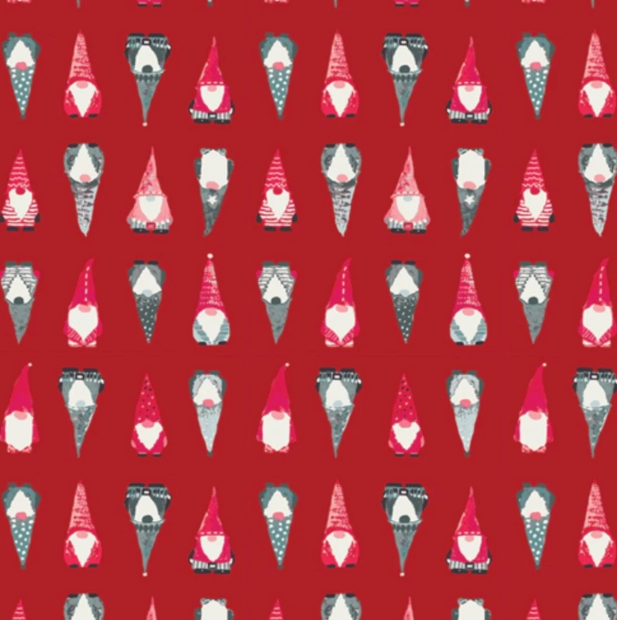 Playful Gnomes Berry Adventale Cotton Poplin by Katarina Roccella | Half Yard