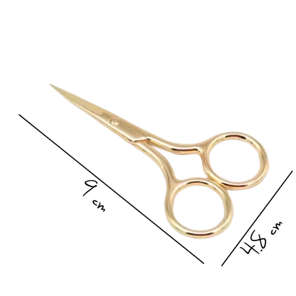 Tijeras de bordar de acero inoxidable estilo antiguo Gold Stork de 3,5"