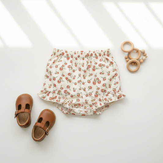 Lively Rosebuds Crystal Poplin - OEKO-TEX Certified 44/45" Wide by the Half Yard