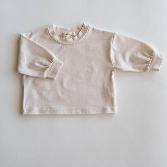 Organic Oversized Longsleeve: Vanilla