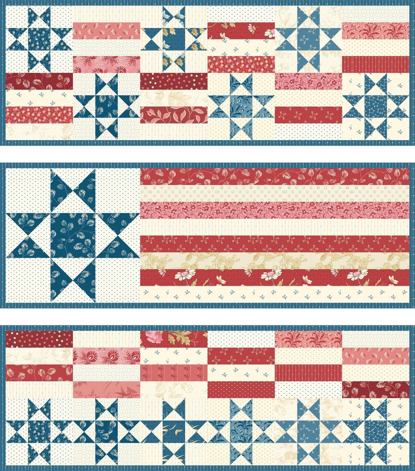 4th of July Trio Pattern