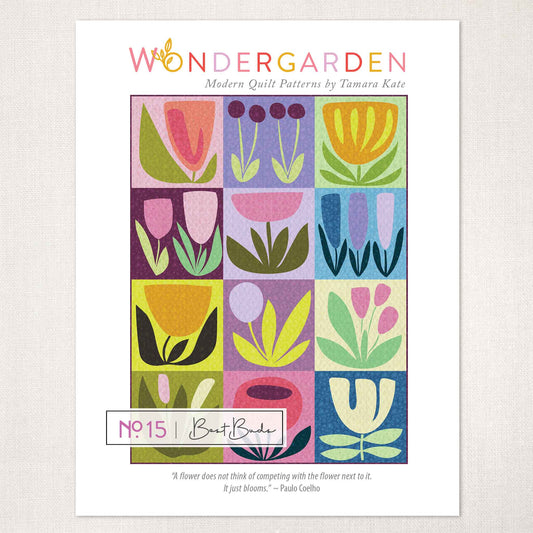 Best Buds Paper Appliqué Quilt Pattern – Tamara Kate Design