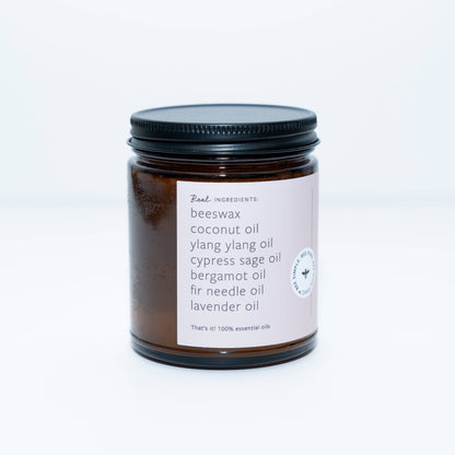 Non-Toxic Fresh Linen Beeswax & Essential Oil Jar - Natural Candle