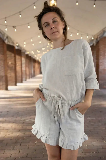 Saltwater Shirt Printed Sewing Pattern | Charlie Darwin Textiles