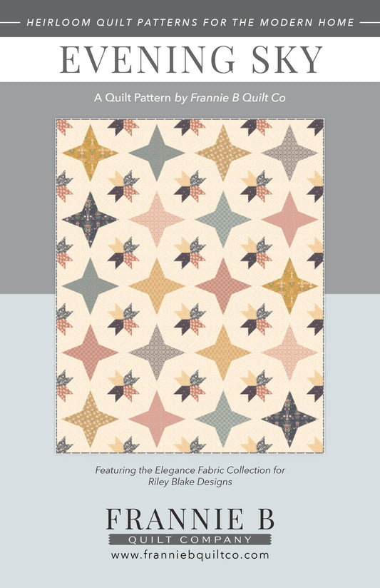 Evening Sky Quilt Paper Pattern