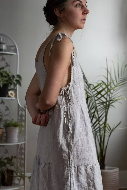 Gypsy Moth Tiered Maxi Dress Printed Sewing Pattern | Charlie Darwin Textiles