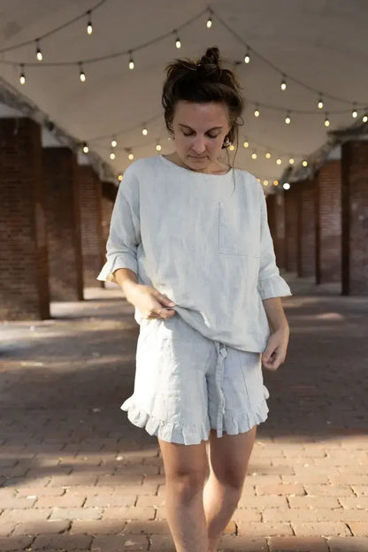 Saltwater Shirt Printed Sewing Pattern | Charlie Darwin Textiles
