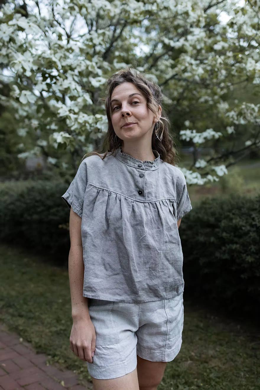 Finch Blouse Printed Sewing Pattern | Charlie Darwin Textiles