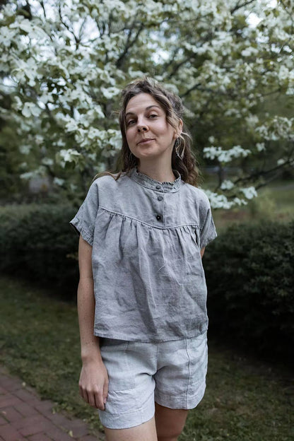 Finch Blouse Printed Sewing Pattern | Charlie Darwin Textiles
