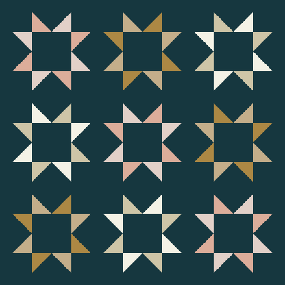 Simple Sawtooth Quilt Pattern by Hailey Stitches
