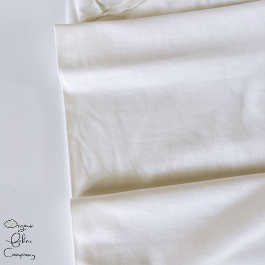 White Organic Interlock Knit