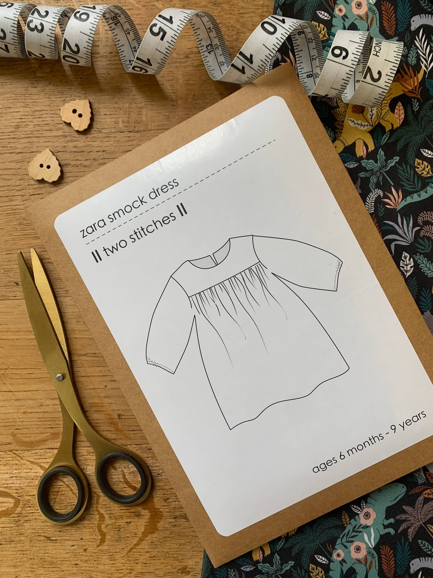 Zara Smock Dress Sewing Pattern for Childrenswear