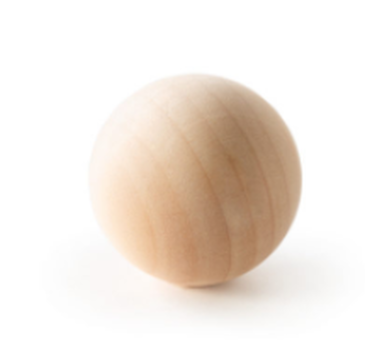 3/4" Maple Ball for DIY Crafting