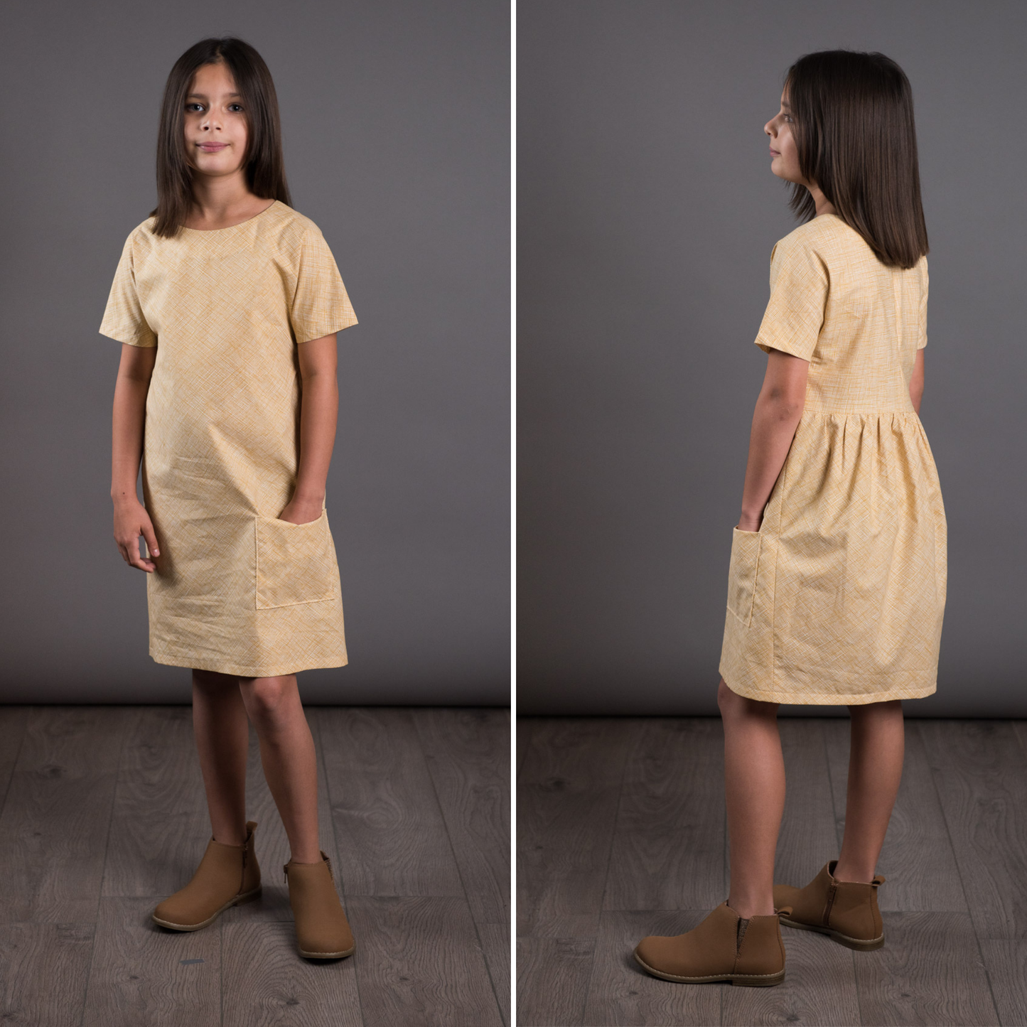 The Gathered Dress Sewing UK Pattern - Kids (Age 3-8)