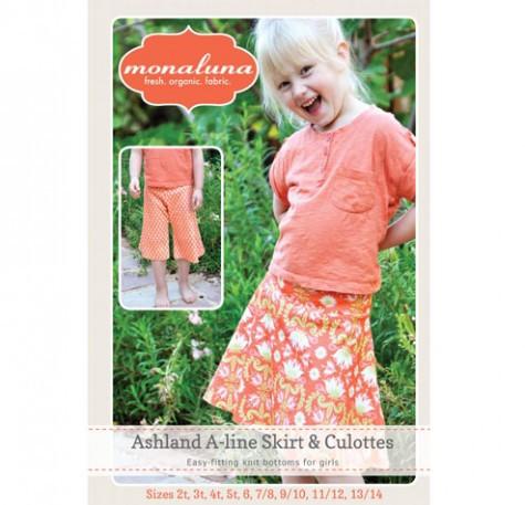 Girl's Ashland Skirt & Culottes Paper Pattern 2T - 13/14