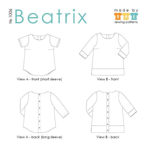 Beatrix Top - XS, S, M, L, XL, XXL - 2XL