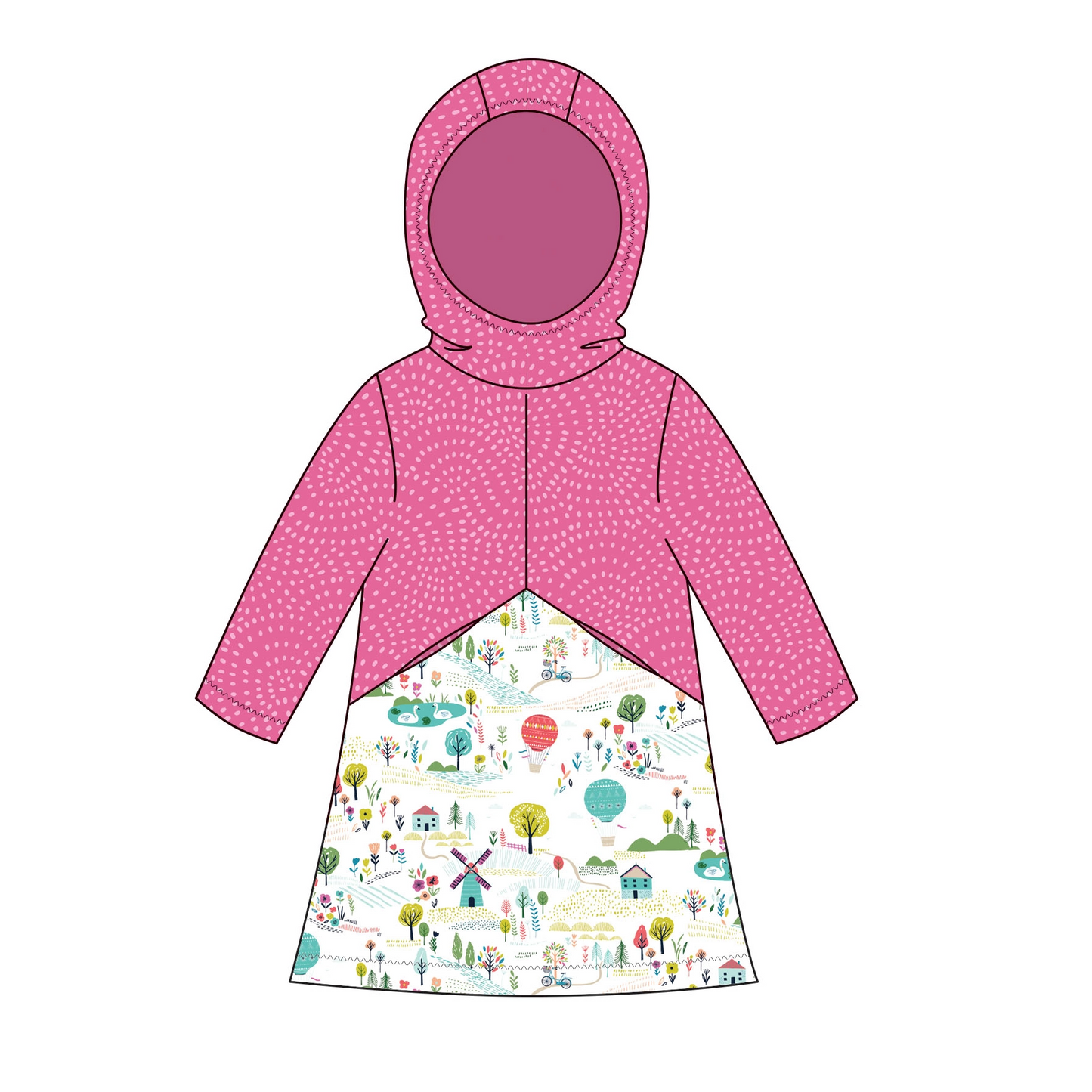 DAMAGED PACKAGE Charlie Hoodie & Tunic Sewing Pattern for Childrenswear (UK Indie Pattern)