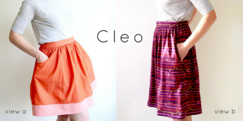 Cleo Skirt Paper Pattern XS, S, M, L, XL, Plus Sizes 1-3