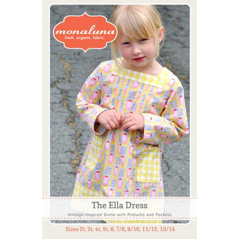 Ella Dress Girl's Paper Pattern 2T - 13/14