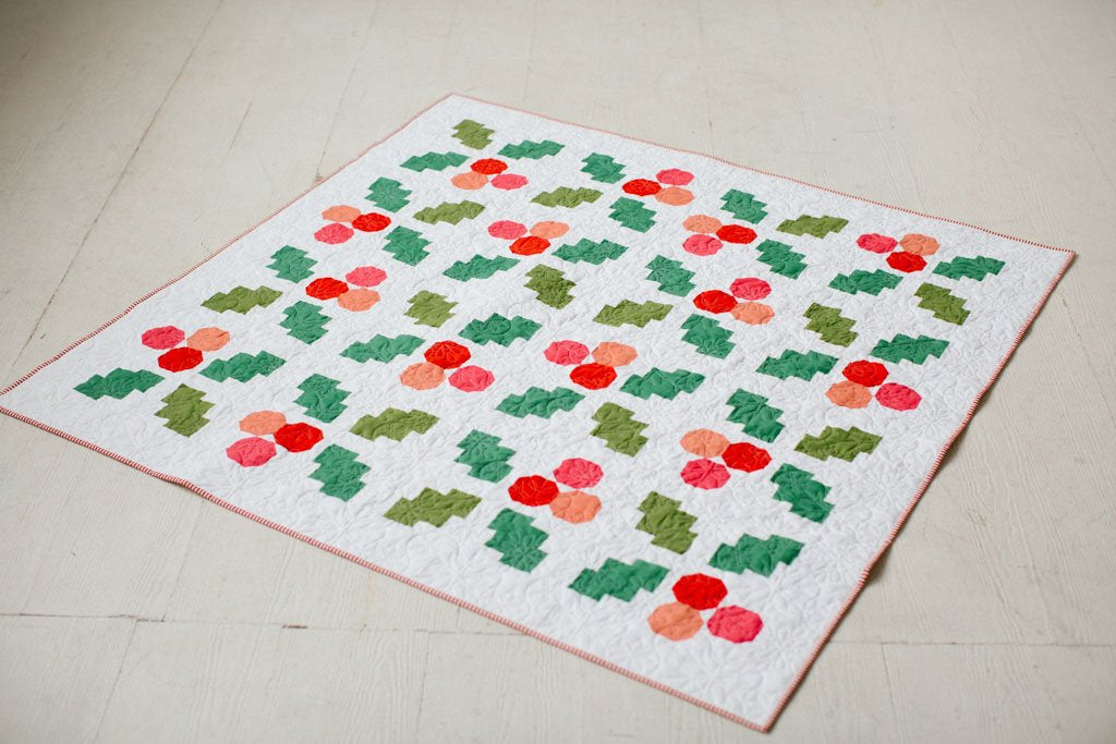 Holly Jolly Quilt Paper Pattern