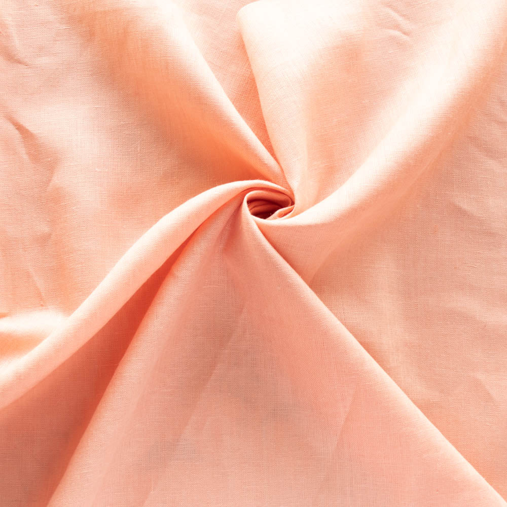 Blushing Solid Organic Linen