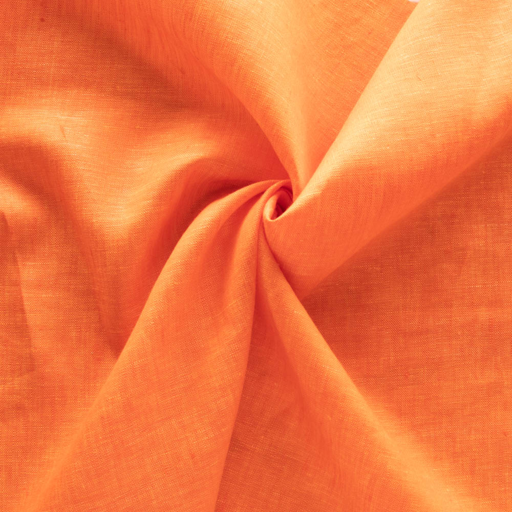 Clementine Solid Organic Linen