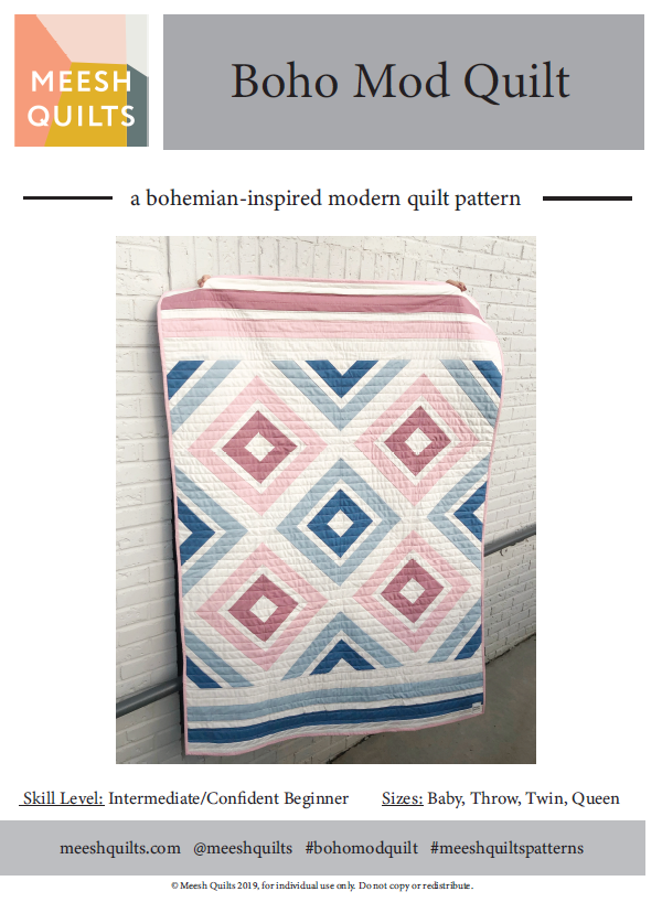 Boho Mod Quilt Digital (PDF) Pattern