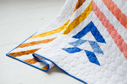 Stripe Crossing Quilt Paper Pattern