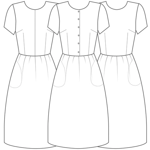 The Day Dress Sewing Pattern - UK Sewing Pattern