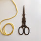 Big Ben London England Chocolate Brown Stainless Steel Embroidery Scissors