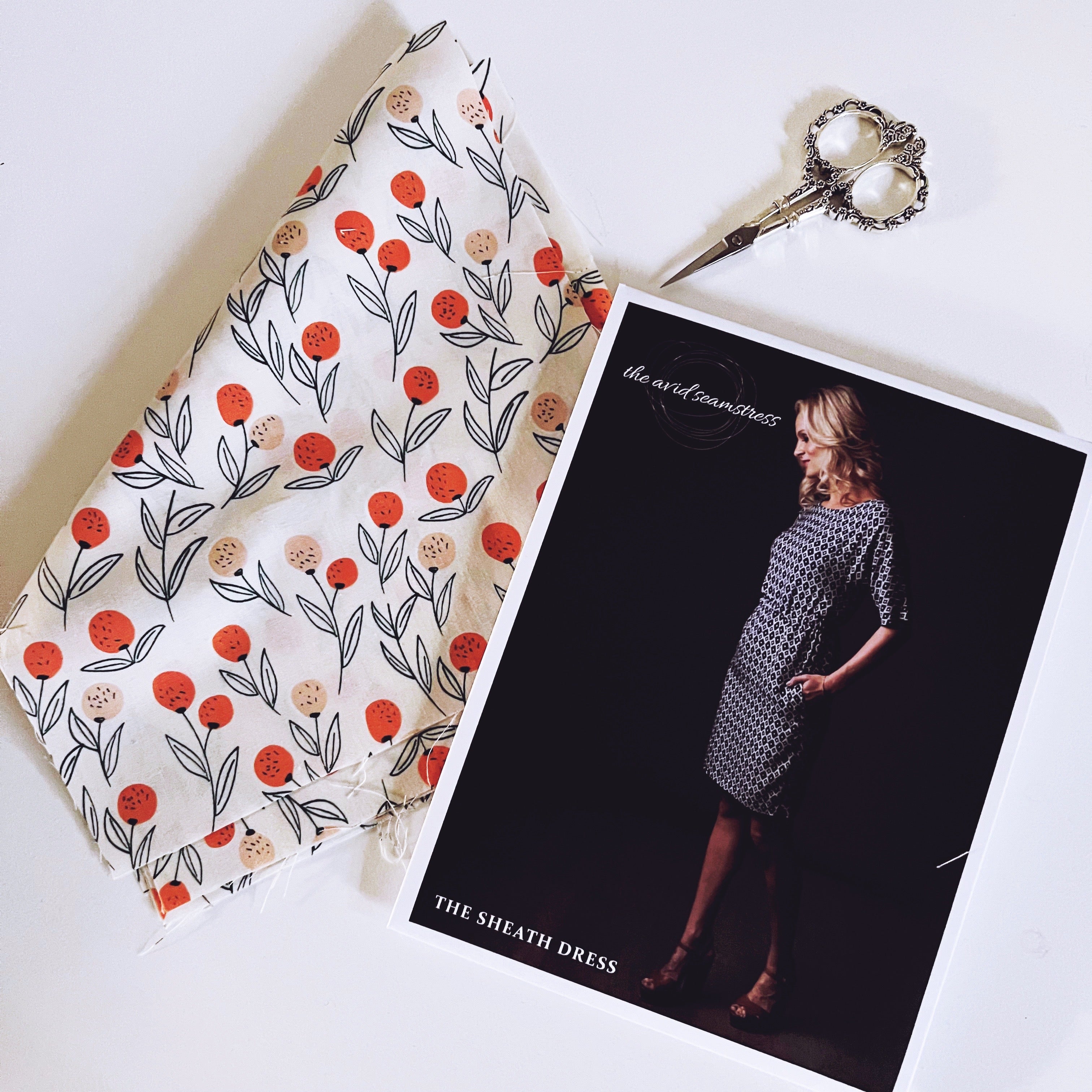 The Sheath Dress Sewing Pattern - UK Sewing Pattern – Organic Fabric ...