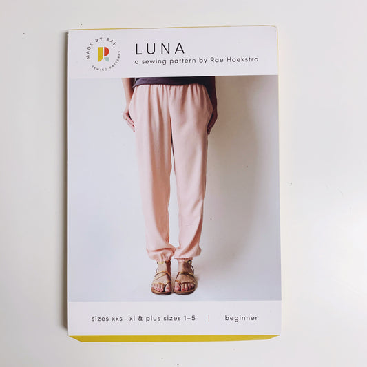 Luna Pants Paper Pattern  XXS, XS, S, M, L, XL& Plus Sizes 1-5