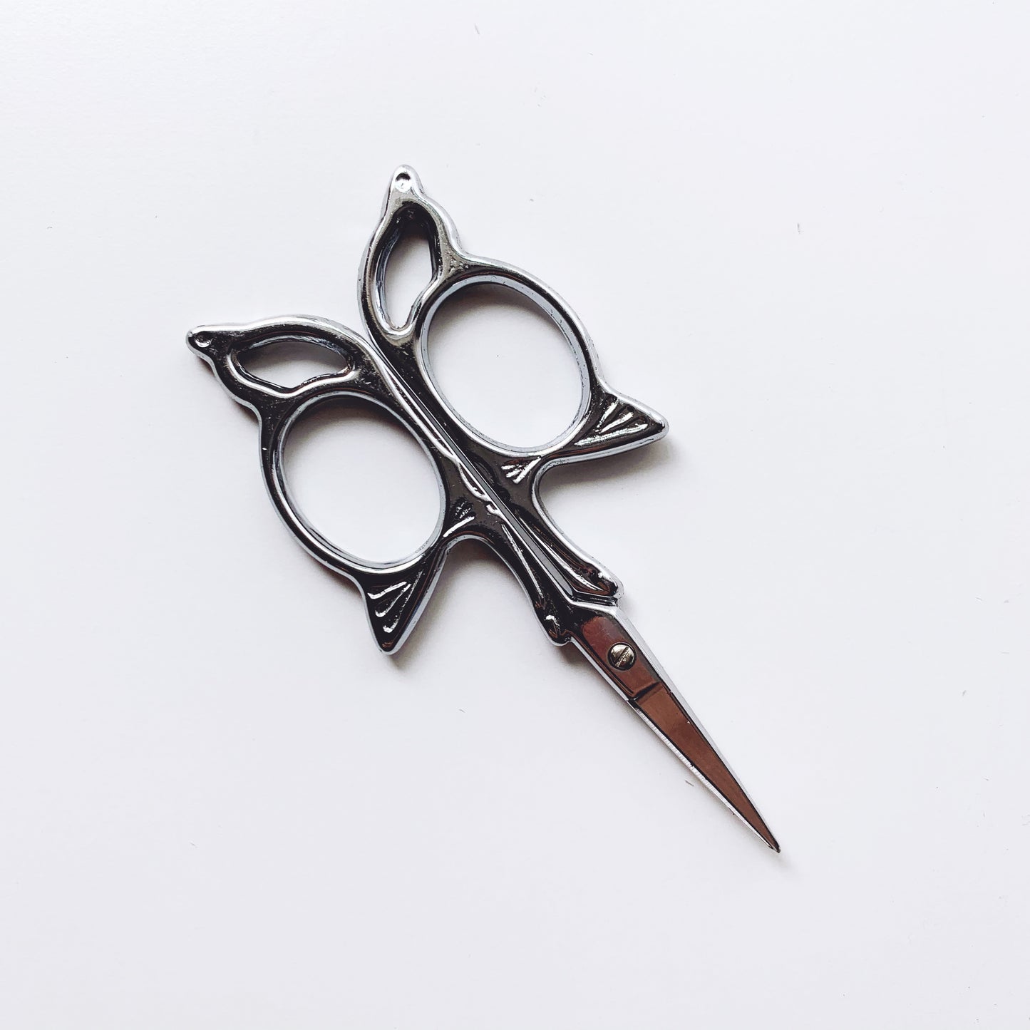 Butterfly Antique Style Silver Stainless Steel Embroidery Scissors