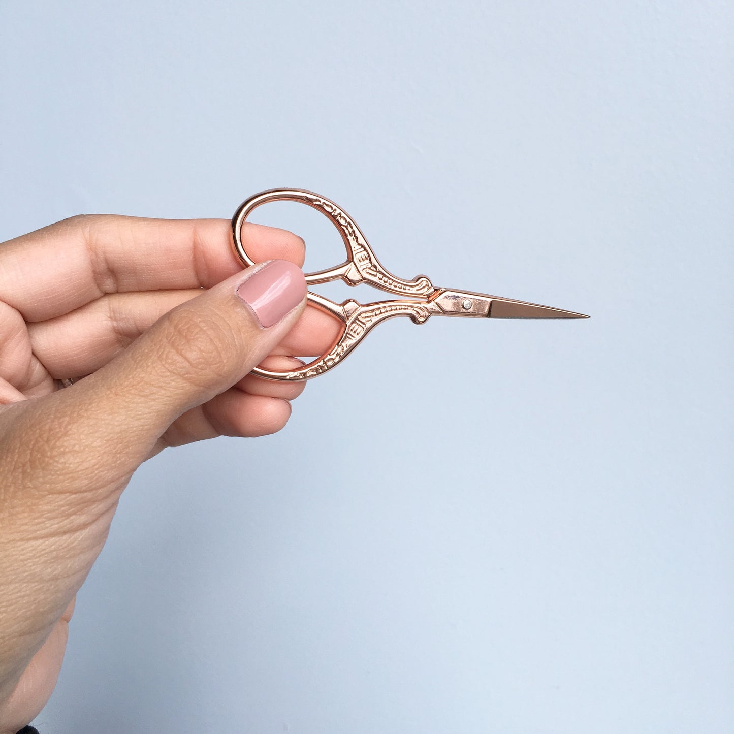 Leyah Antique Style Rose Gold Stainless Steel Embroidery Scissors