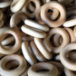 1.5" Diameter - Natural Maple Wood Rings - Teething Nursing Toy