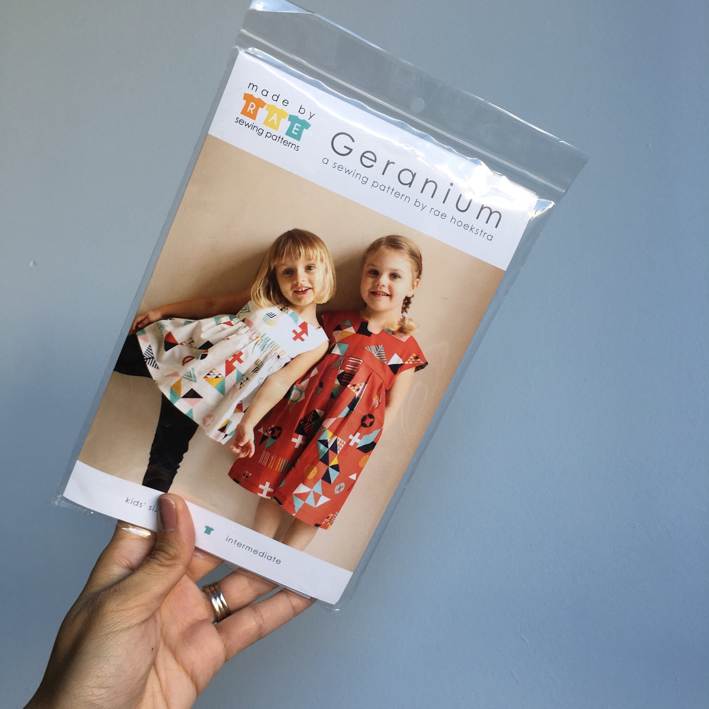 Geranium Girl's Dress Paper Pattern 0 - 5T