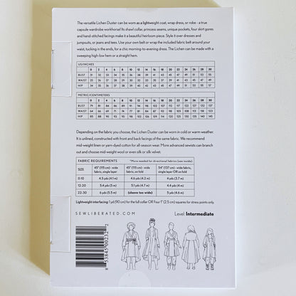 Lichen Duster Sewing Pattern