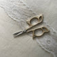Butterfly Antique Style Gold Stainless Steel Embroidery Scissors