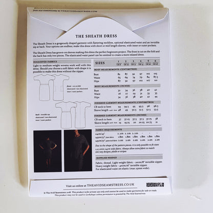 The Sheath Dress Sewing Pattern - UK Sewing Pattern