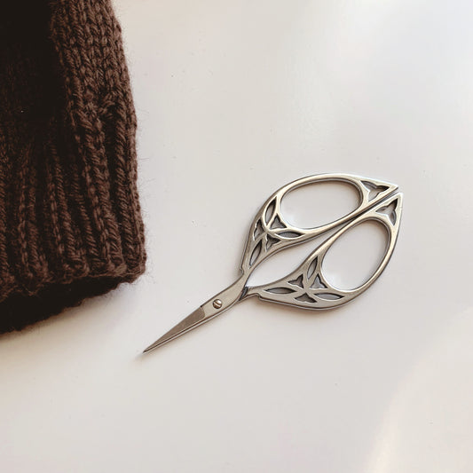 Galadriel Antiqued Silver Stainless Steel Embroidery Scissors