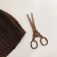 Paris Eiffel Tower Chocolate Brown Stainless Steel Embroidery Scissors